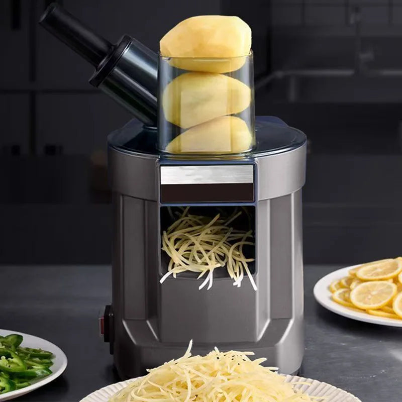 Multi-functional Dicing Machine Slicing and Slicing Double Port Oblique Cutting Large-caliber Electric Vegetable Cutter