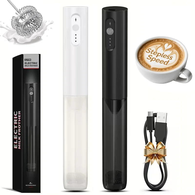 Wireless Electric Mini Milk Frother Coffee Whisk Portable Egg Beater Blender Kitchen Cooking Stirrer Cappuccino Coffee Maker