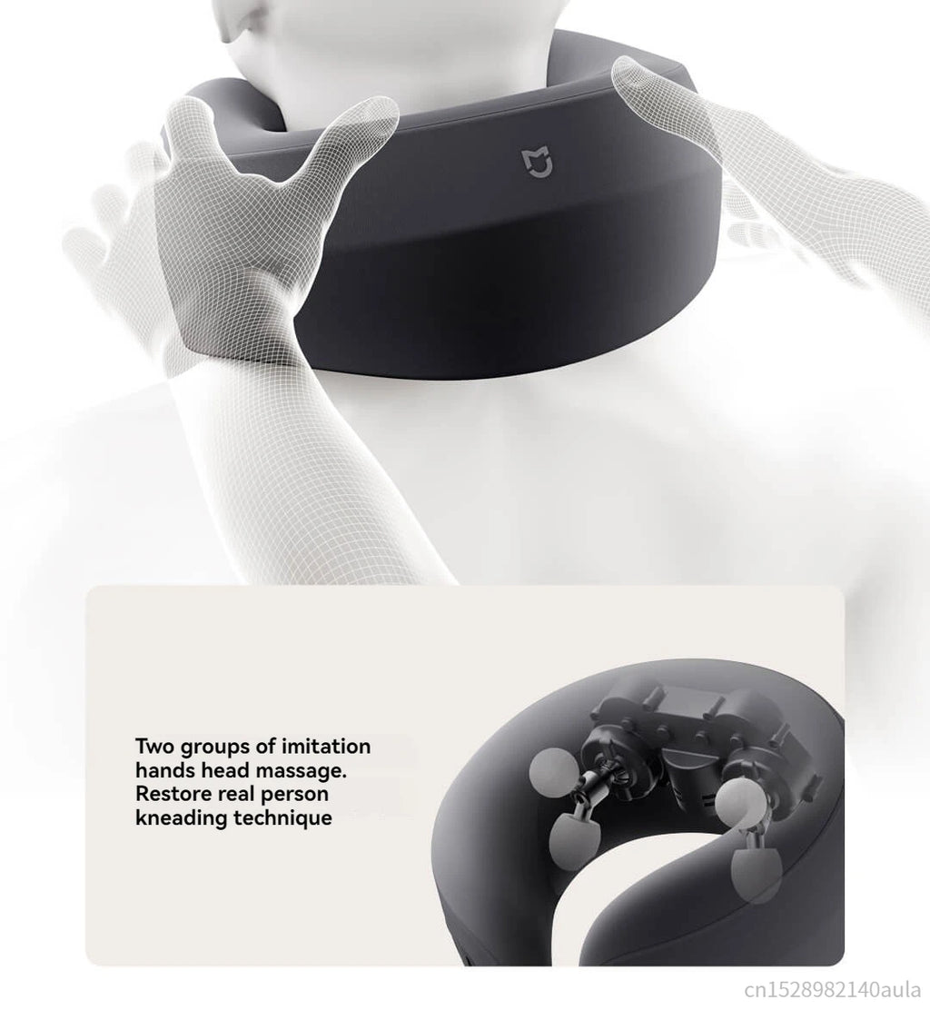 Updated Xiaomi Mijia Smart Neck Pillow Massager Brushless Motor Shoulder Neck Integrated Massage Hot Compress for Mi Home APP