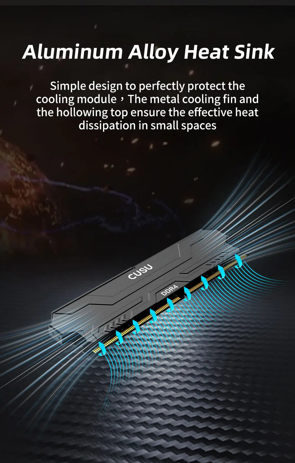 CUSU DDR4 Desktop Memory 3200MHz DDR4 RAM 8GB 16GB 8GBx2 16GBx2 1.35V/ 1.2V UDIMM for Motherboard