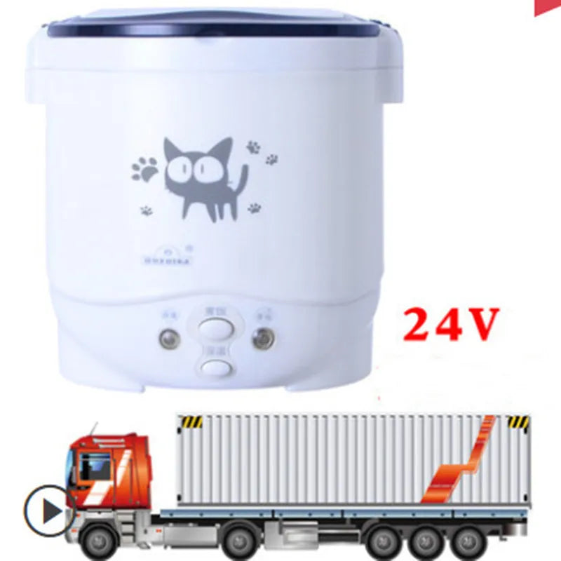 1L Electric Mini Rice Cooker MultiCookers Portable Rice Cooker Used In House 220V Or Car 12V Truck 24V Multicookings