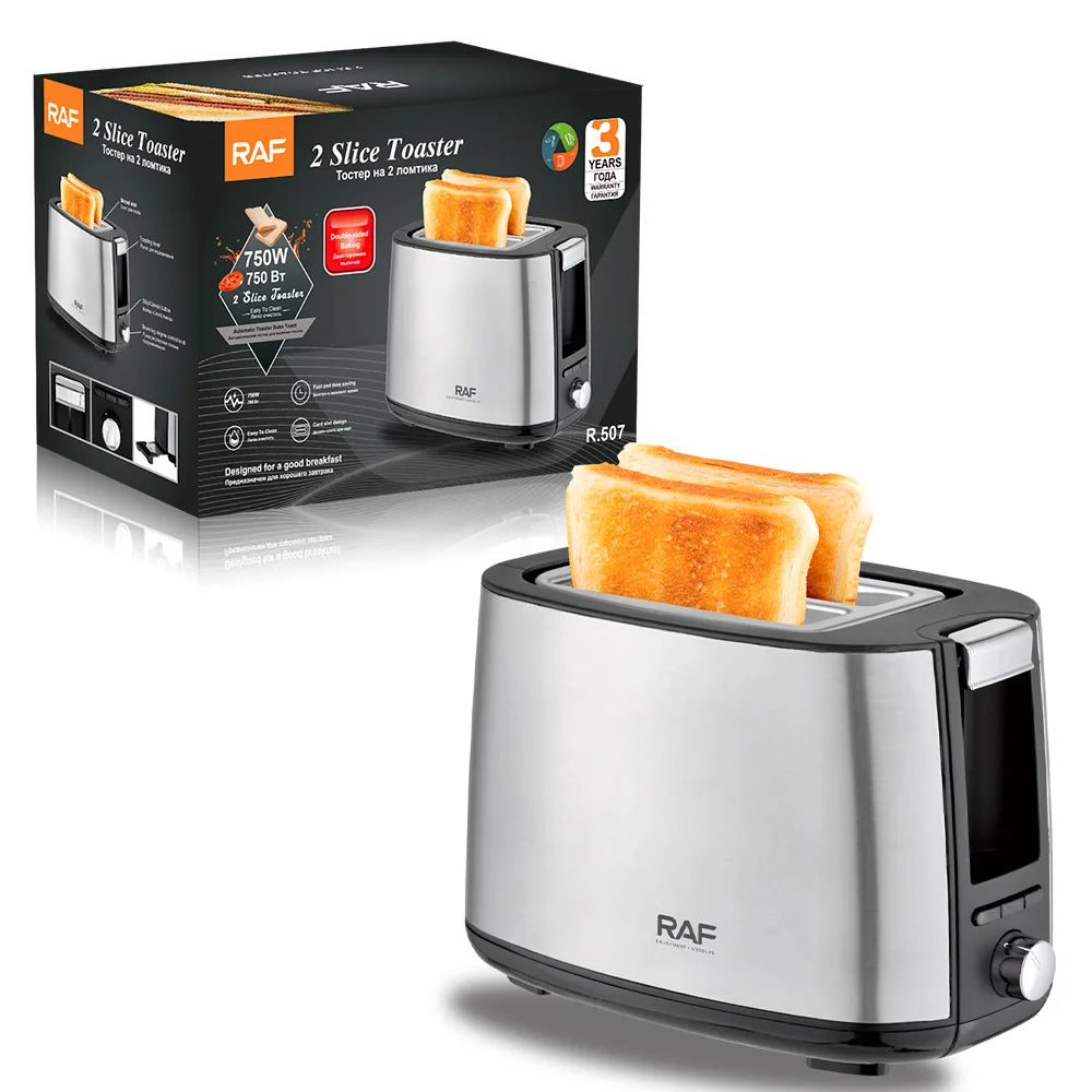 Electric Household breakfast Machine, Toaster, Two-slice bread machine, toaster multi-function Homeheld Appliance