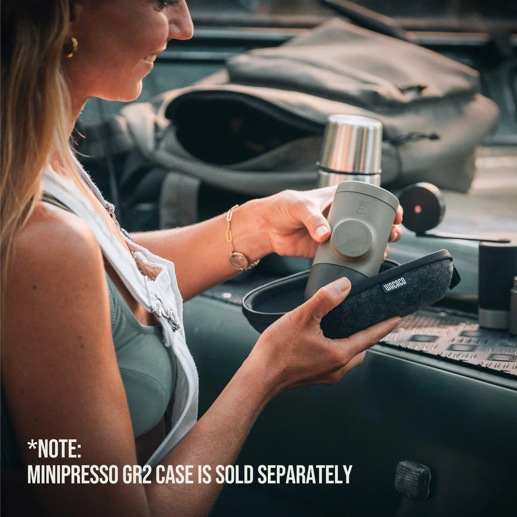 WACACO Minipresso GR2, No Electricity, Espresso Machine for Outdoor Compatible Ground Coffee, Portable Coffee Maker,