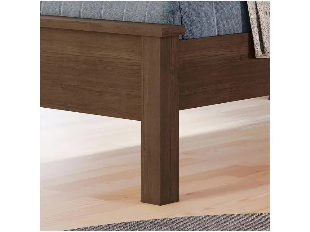 Double Bed Conquest Furniture Barcelona Cocoa