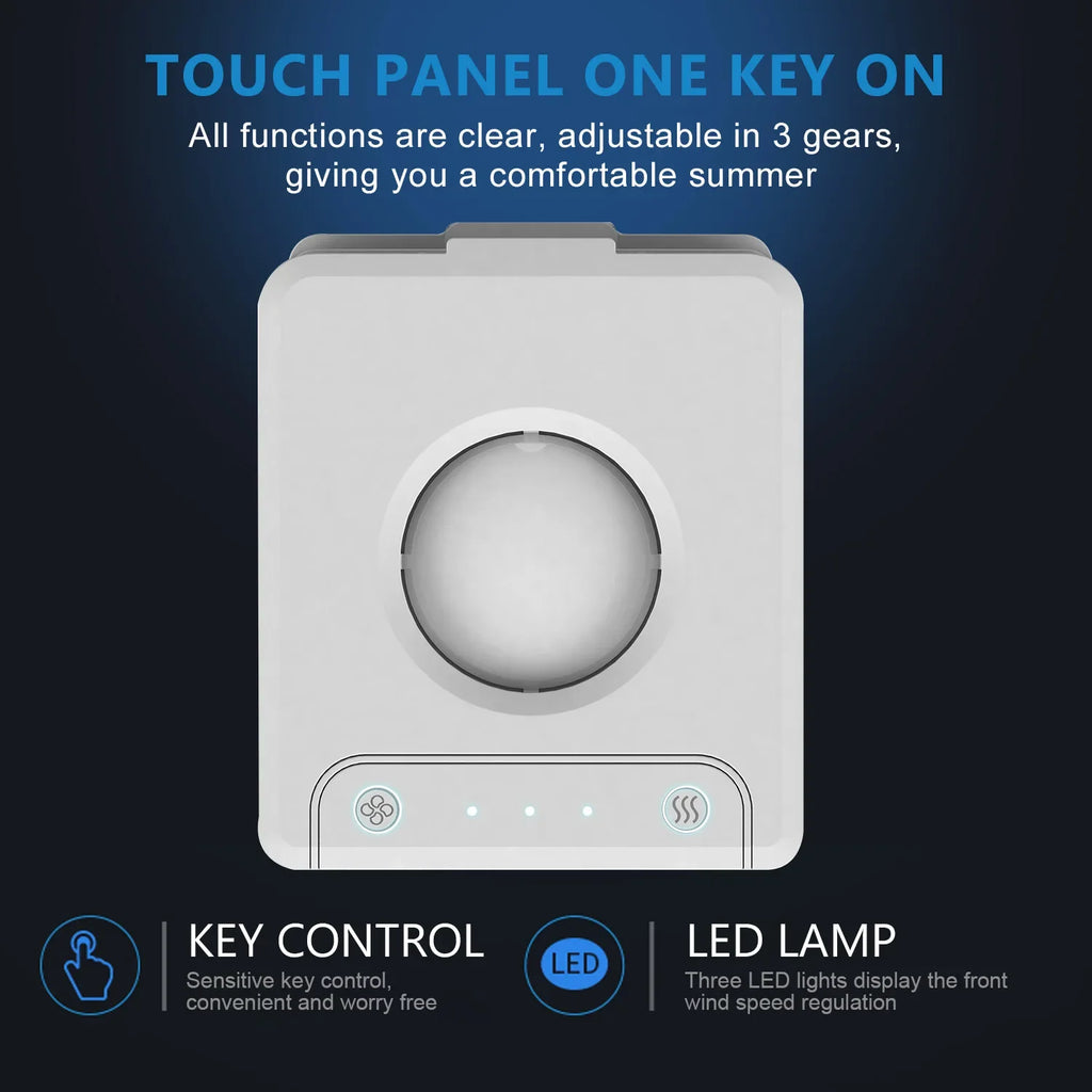 Newly Upgraded Portable Air Conditioner USB Refrigeration Fan with Ultraviolet Germicidal Lamp Desktop Car Air Cooler Hot Sale