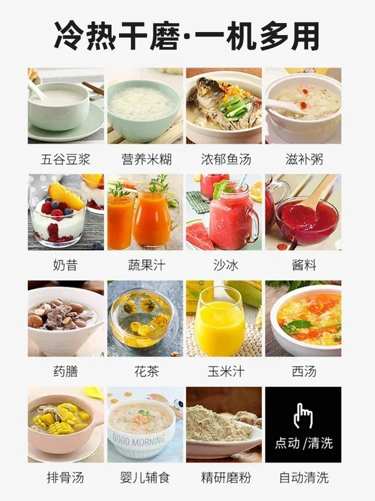 Blenders for Kitchen 220V Glass Blender 1.65L Electric Mixer Processor Wall Breaking Machine portable blender