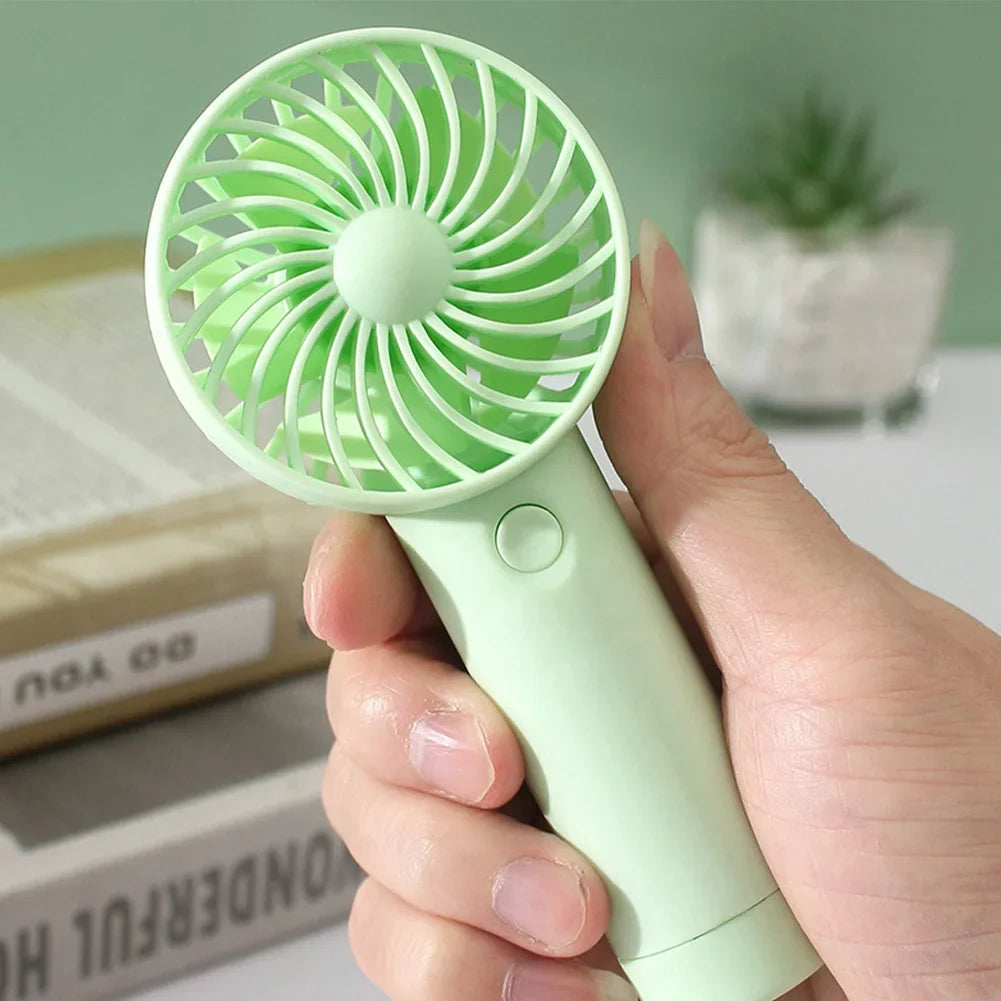 Mini Portable Fans Handheld USB Rechargeable Fan Mini Desktop Air Cooler Outdoor Fan Cooling Travel Hand Fans Ventilation Fan