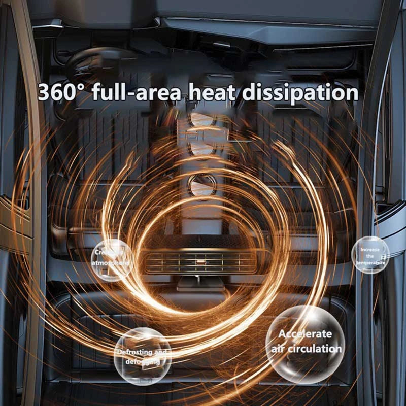 200W Electric Car Heater Air Cooler Fan 12V Portable Demister Defroster Heating Fan Dryer Windshield Defogging Accessroie 2026