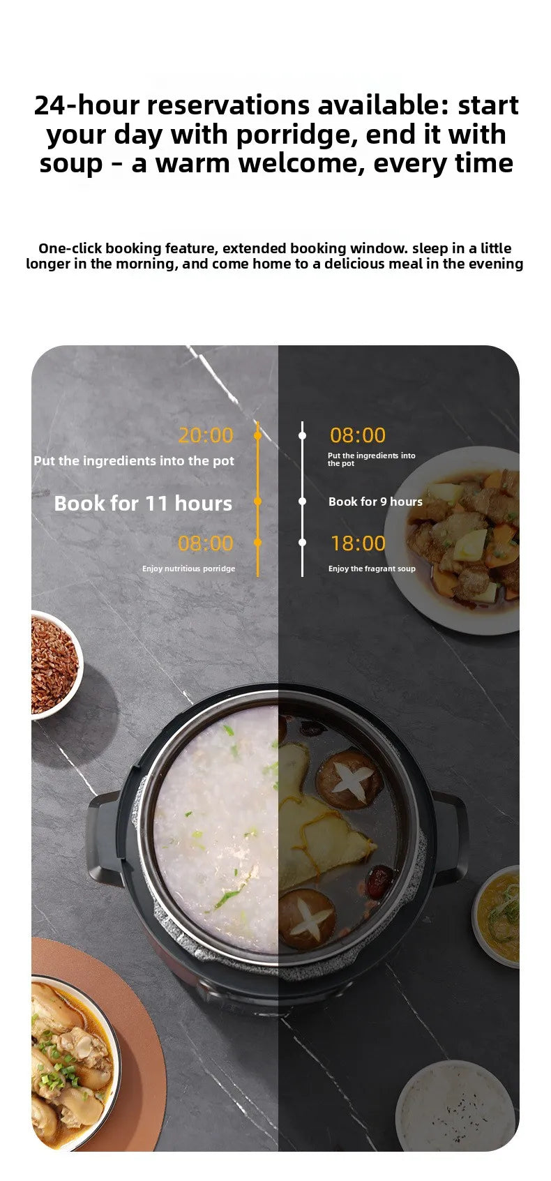 Large Capacity Automatic Electric Pressure Cooker Intelligent Multi-Function Home Use Rice Cooker Appointment Function