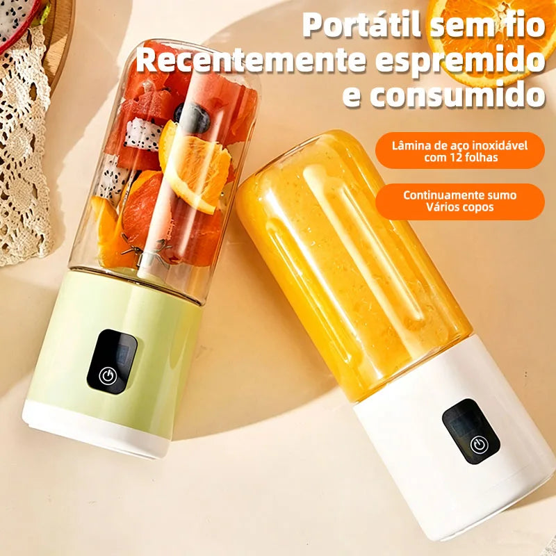 Portable Blender USB Mini Juicer Cup Electric Fruit Mixer Personal Smoothie Blender for Travel Home Outdoor Fresh Juice Making