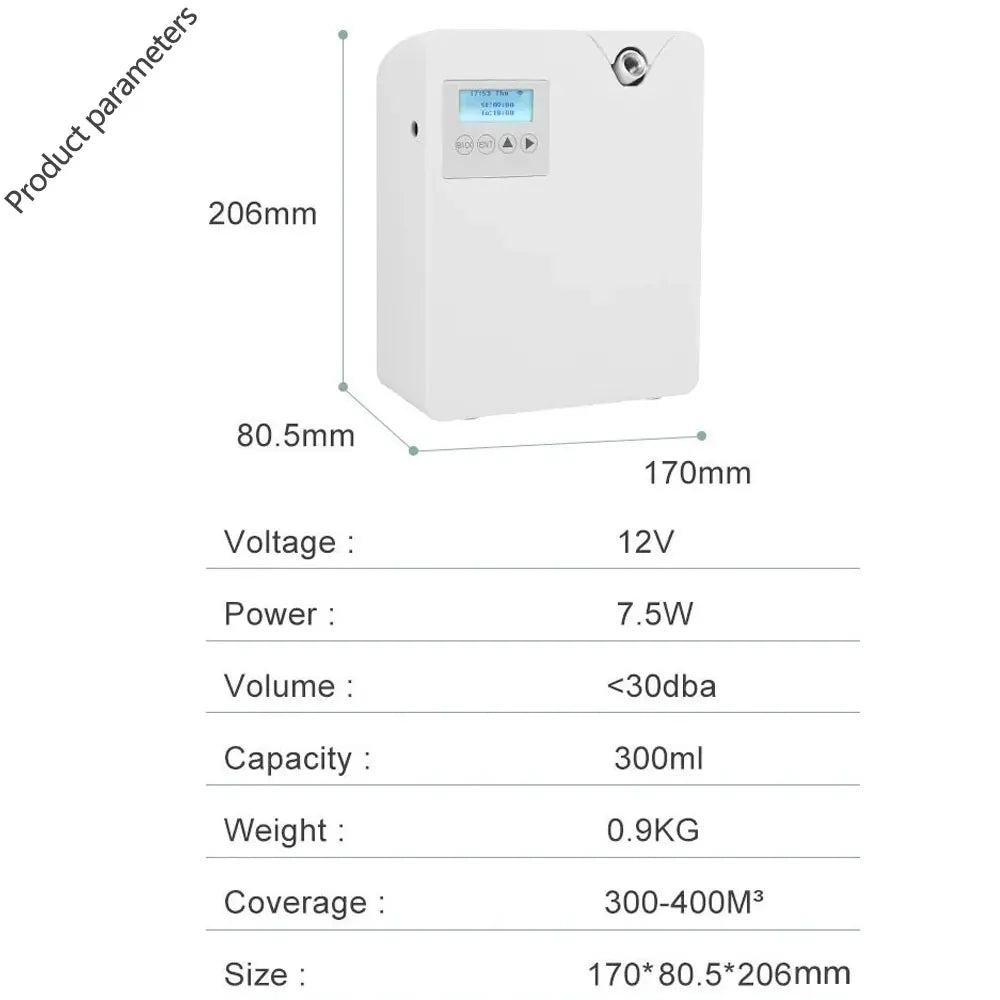 Waterless Aroma Diffuser 300ml WIFI Control Essential Oil Diffuser Timer Function Aromatic Fragrance Device For Home Hotel