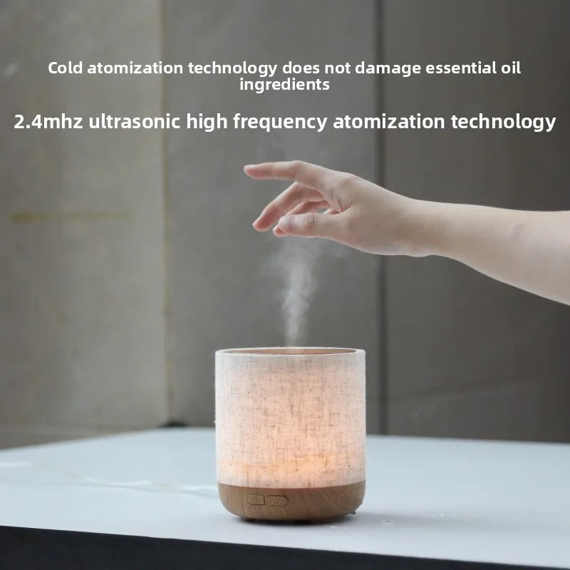 2026 New Upgraded Essential Oil Diffuser with Fabric Cover and Night Lamp Ultrasonic Aroma Diffuser  Humidifier  Lights Room