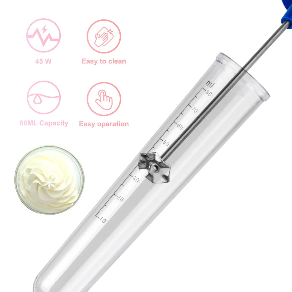 2026 New Electric Milk Frother Creative Mini Intelligent Whipped Coffee Milk Frother Portable Milkshake Machine