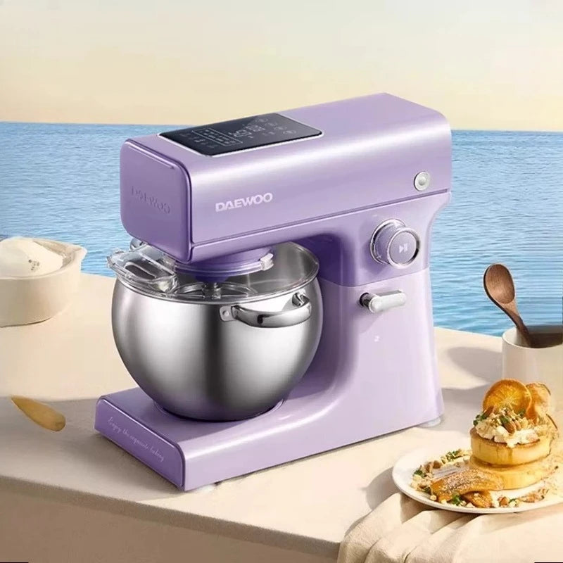 Household Small Automatic Stand Mixer All-in-One Dough Kneading & Blender Cooking Machine