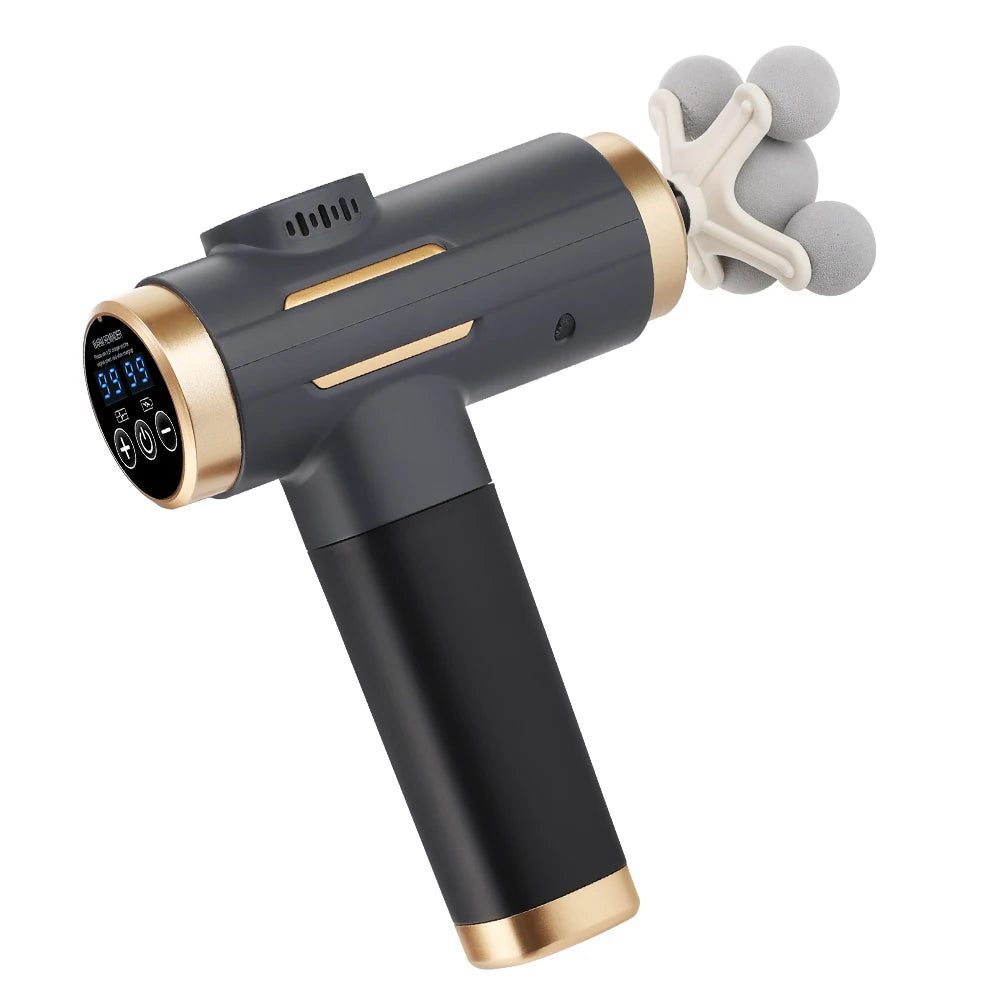 11-IN-1 Electric Massage Gun 99 Level Powerful Fascia Gun High-Frequency Vibration Body Massage Gun USB Rechargeable