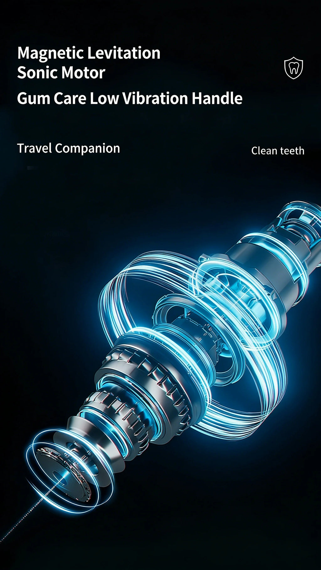 Ultrasonic Teeth Cleaning Kit with Camera  for Effective Stain Removal Surface Cleaning Gum Care Tools for Home