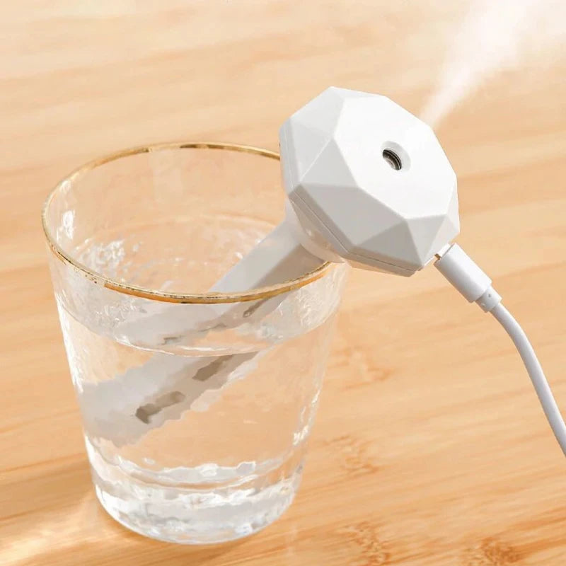 Mini Portable Ultrasonic Humidifier with LED Lamp USB Aroma Diffuser Car Air Purifier Anion Mist Maker Home Romantic Atmosphere
