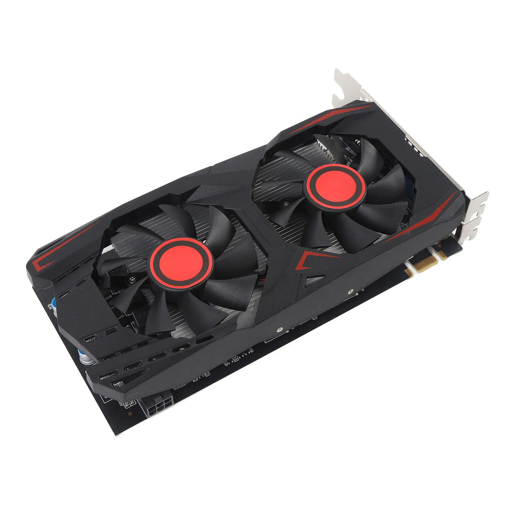 Graphics Card 6GB GDDR5 192BIT Double Fan PCIE 2.0 16X Slot Supports DVI VGA HD Multimedia Interface Gaming Video Card
