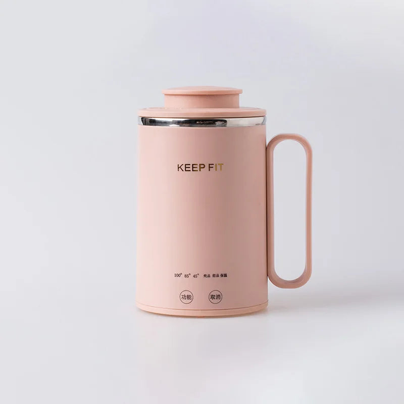New Small 400ml Electric Kettle Portable 300W Multifunctional Travel Home Stainless Steel Electric Stew Cup Health Pot