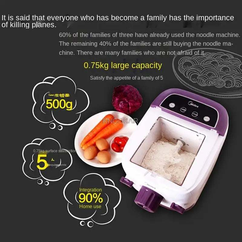 7 Moulds Automatic Electric Pasta Machine DIY Vegetables Noodle Maker Dumpling Shell Maker 220V