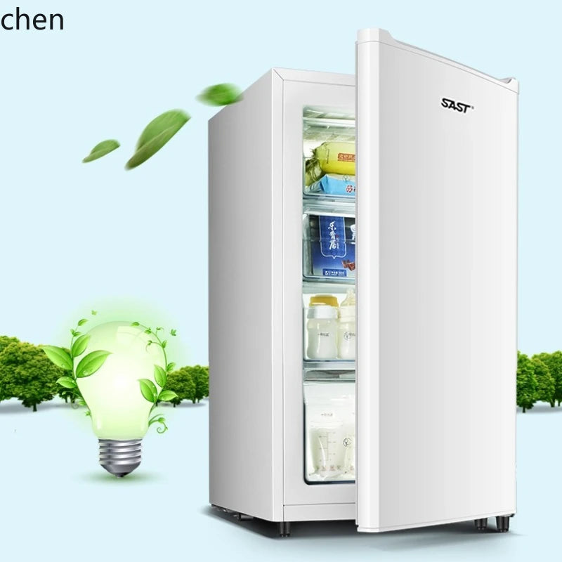 ZMLFreezer Vertical Full Freezer Side Open Door Freezer Small Drawer Air Cooled Frost Free