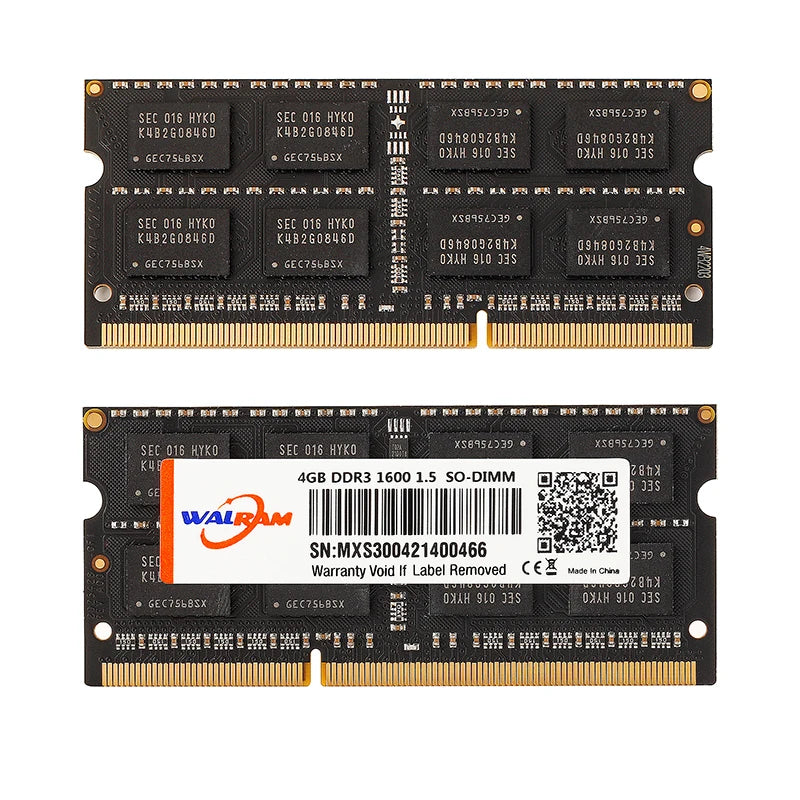 WALRAM Ram Memory DDR4 DDR3 4GB 8GB 16G laptop Memoria Ram 1600 1333 1866 MHz Ram DDR3L 2133 2400 2666MHz ddr4 Notebook Memory