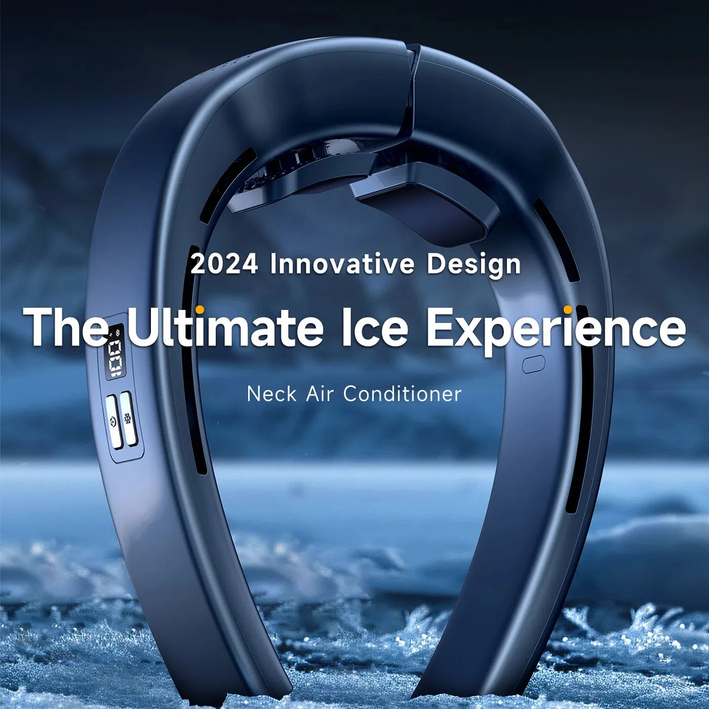 New Wearable Air Conditioner Hanging Neck Fan USB 22.5W Super Fast Charging Dual Cooling 6000mAh High Wind Power Ice Sensing Fan
