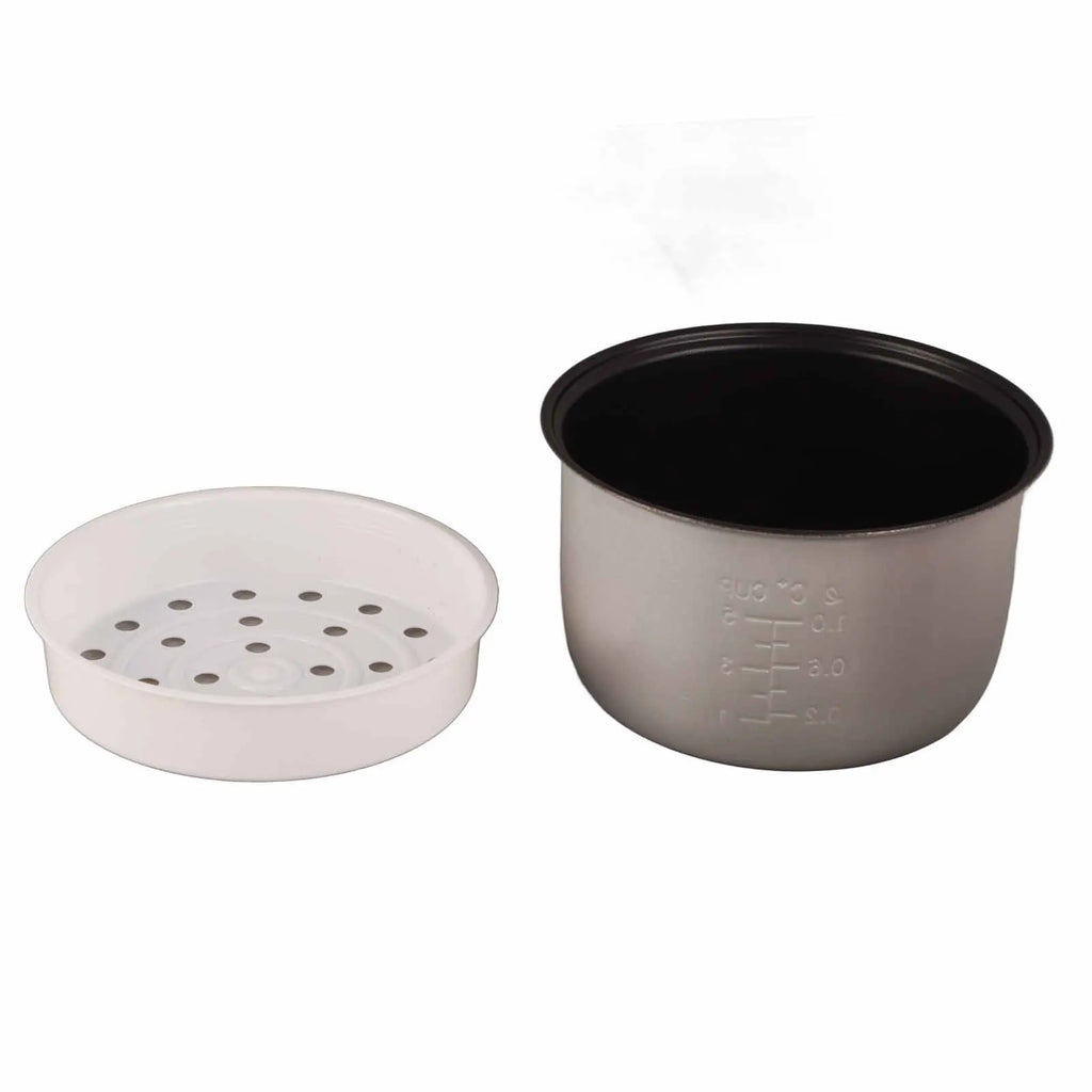 Mini Rice Cooker Alloy Plastic Multifunctional Portable Nonstick Electric Rice Cooker 2L Inner Liner