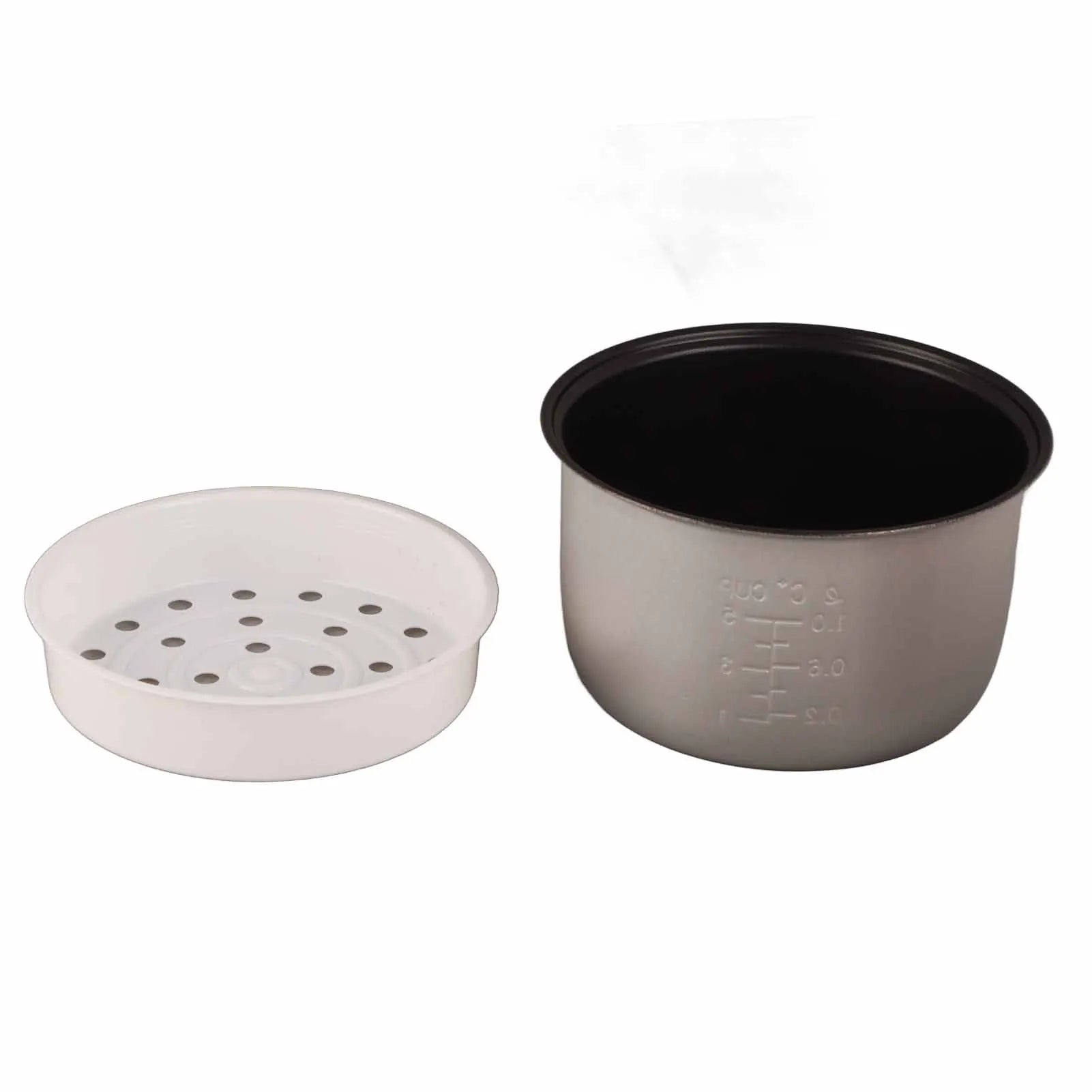 Mini Rice Cooker Alloy Plastic Multifunctional Portable Nonstick Electric Rice Cooker 2L Inner Liner