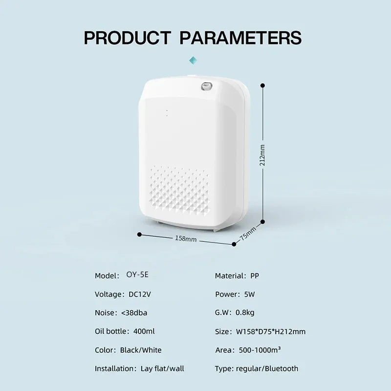 Waterless Aroma Diffuser 300ml WIFI Control Essential Oil Diffuser Timer Function Aromatic Fragrance Device For Home Hotel