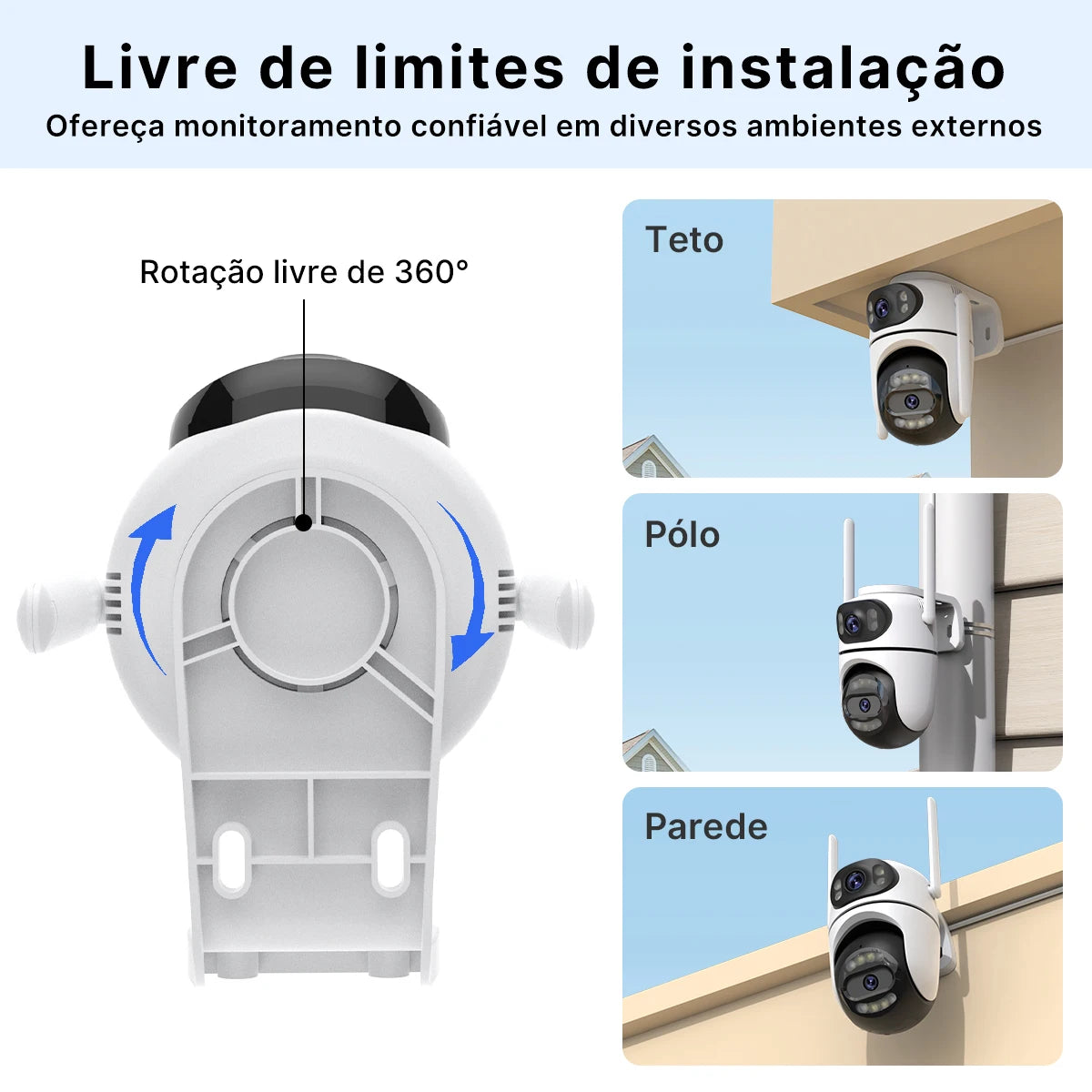 Icsee Wifi Ip Camera Dual Screen Home Security Ptz Camera Ai Tracking Outdoor Video Surveillance Cctv