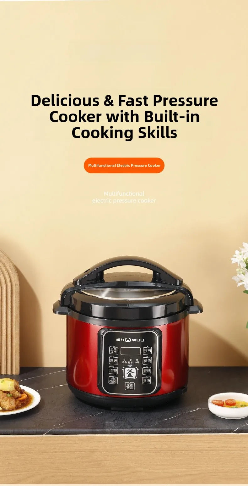 Large Capacity Automatic Electric Pressure Cooker Intelligent Multi-Function Home Use Rice Cooker Appointment Function