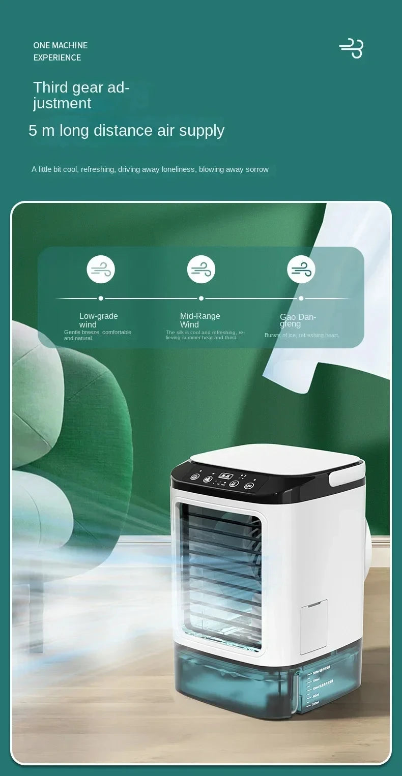 HOMEFISH Small Home-use Quiet Desktop Humidifier Cold Fan Spray Refrigeration Portable USB Electric Fan