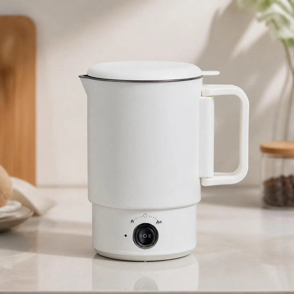 Foldable Electric Kettle Travel-Friendly Electric Kettle with Detachable Base Portable Water Boiler Compact for Travelers