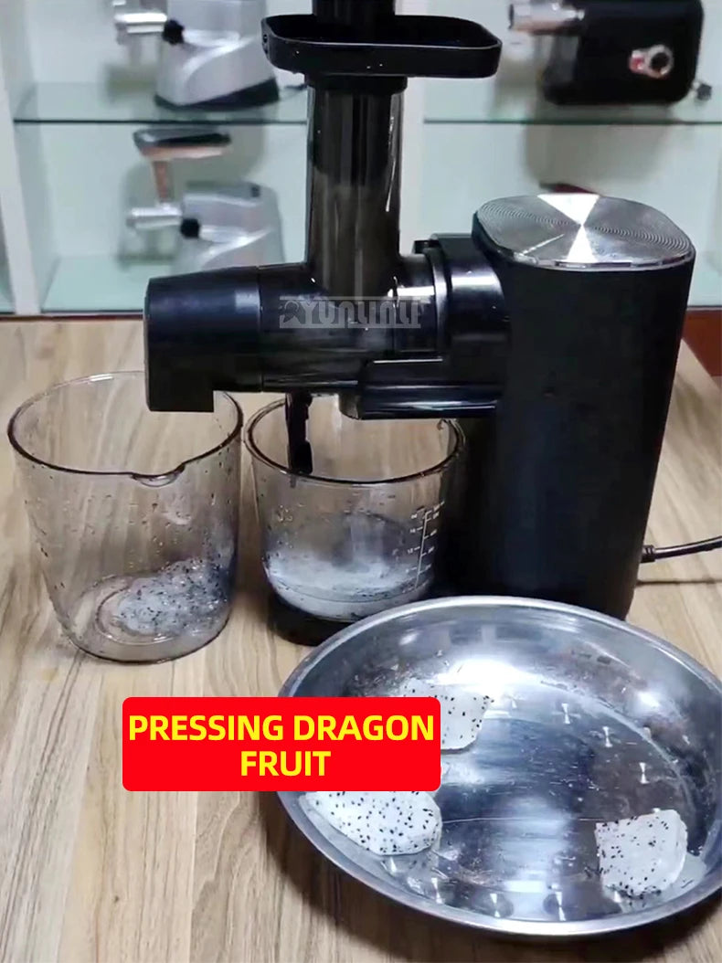 Horizontal Slow Juicer Household Automatic Bender Residue Separation Fresh Juice Blender