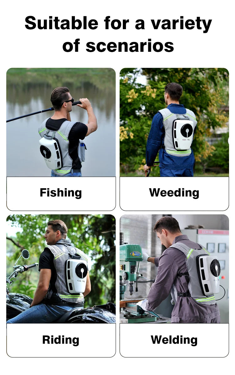 Air Conditioner Clothes Air Conditioning Vest Cloth Cooling Vest DC Micro Compressor Cooler Vortex Tube with Infinite Regulation