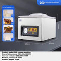 Commercial Wet and Dry Food Vacuum Sealer Packaging Machine135W Vacuum Packing Machine Fresh-keeping Plastic Sealing Machine