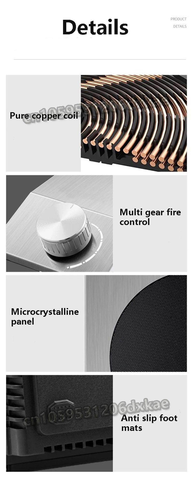 5000W High-power Commercial Desktop Induction Cooker Portable Induction Cooker Household Kitchen Canteen Milk Tea Shop