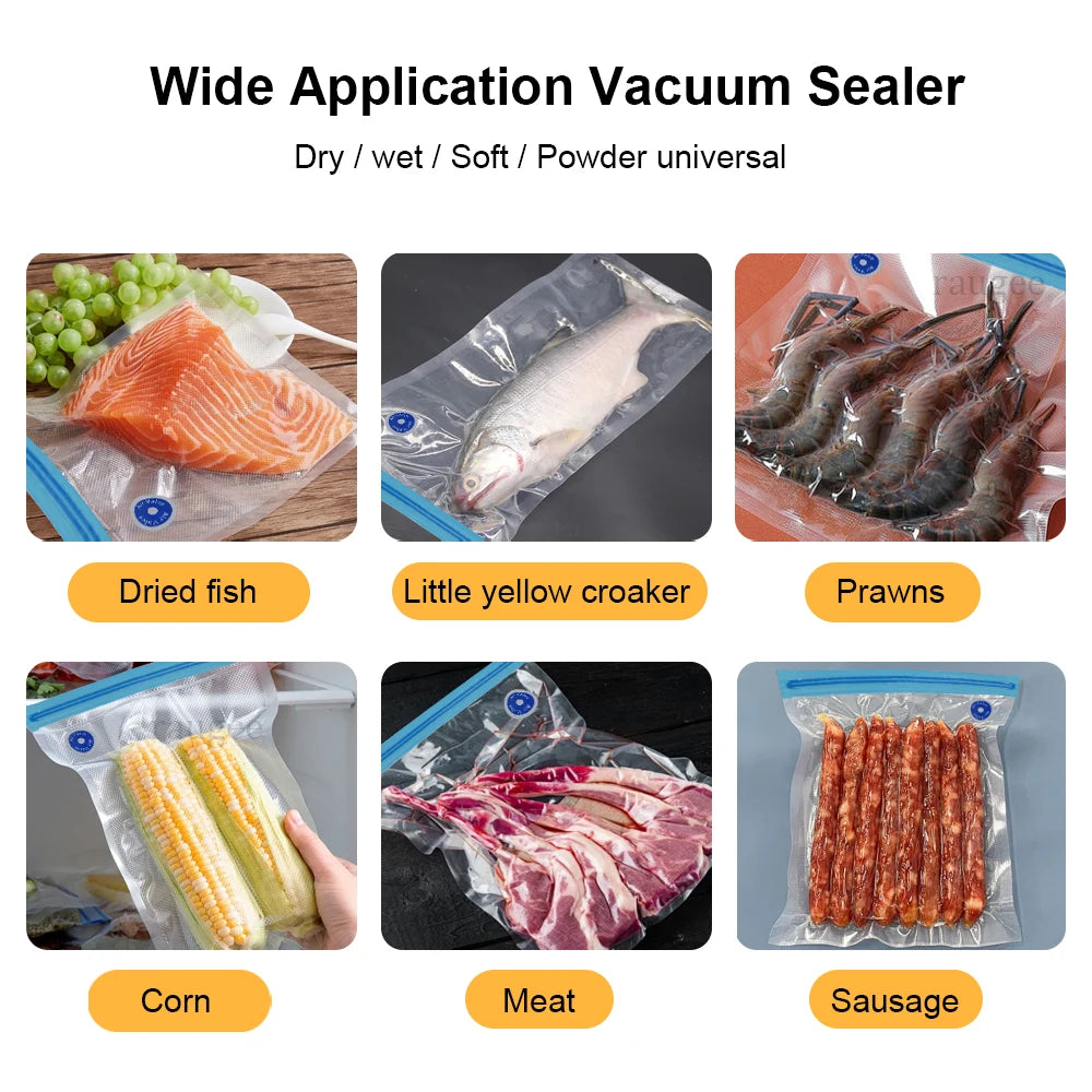 Air Vacuum Pump Automatic Food Sealing Air Pump USB Rechargeable Sealer Pump For Food Handheld Dry/wet Food Sealer Pump