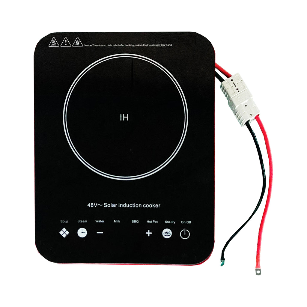 In Stock DC 24V/48V Electric Induction Cooker Photovoltaic Solar Energy Power Bank DC Induction Cooker