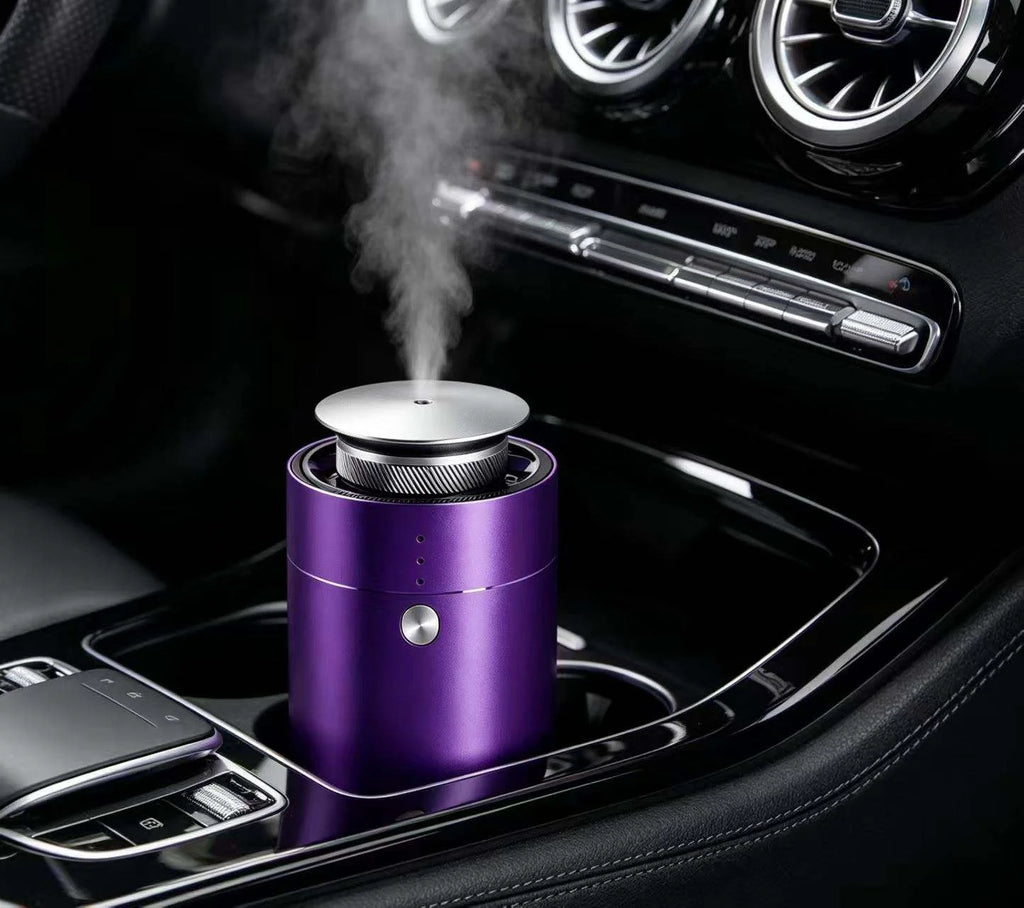 Luxury 10ML Battery Powered Plastic Car Aroma Diffuser Electric Waterless Essential Oil Diffuser Machine for Car Gift