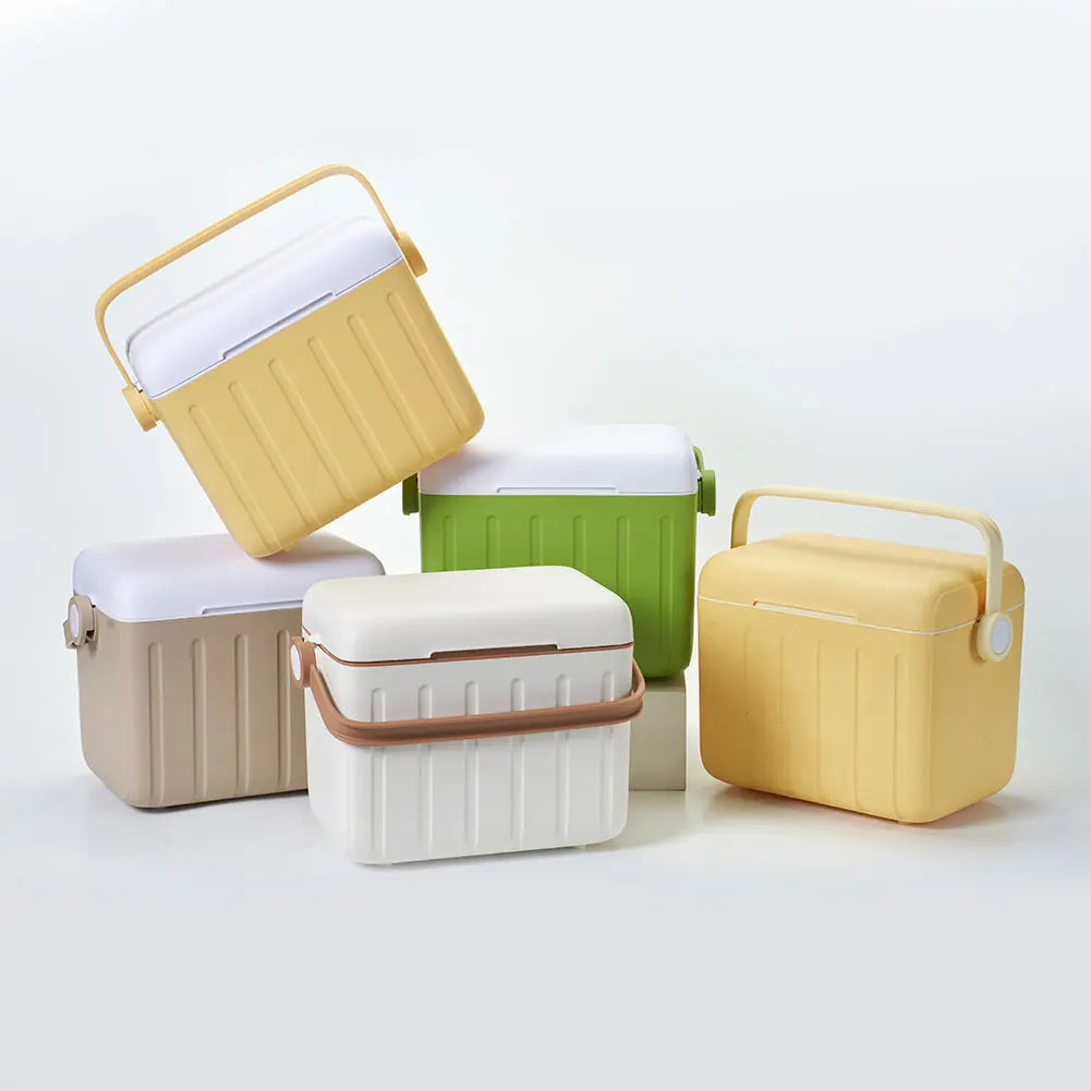 6L Camping Cooler Box Multipurpose Outdoor Hard Cooler for Camping Picnic Beach Drink Beverage Fishing