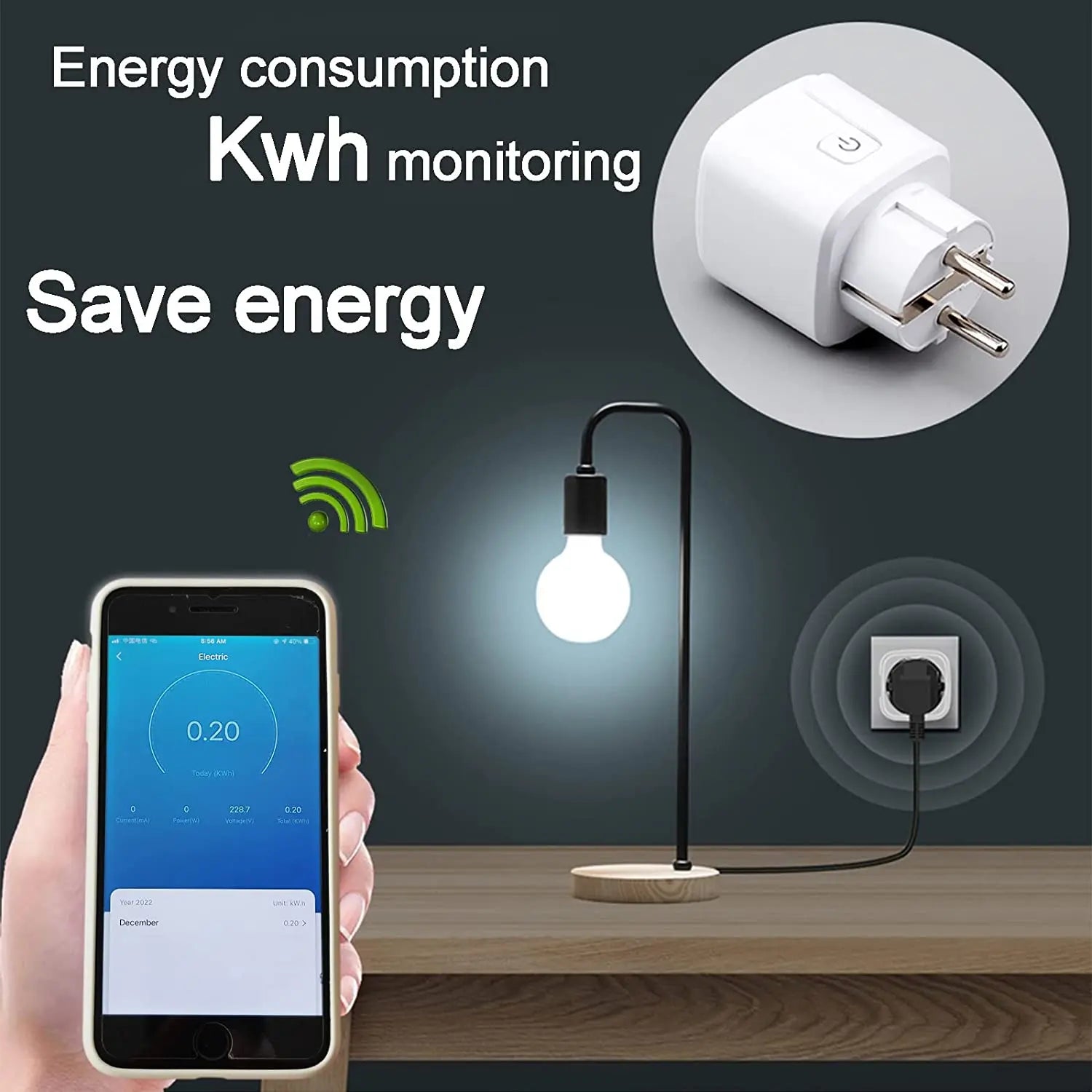 Smart Plug WiFi Socket EU 16A/20A Power Monitor Timing Function Tuya SmartLife APP Control Work with Alexa Google Home Alice