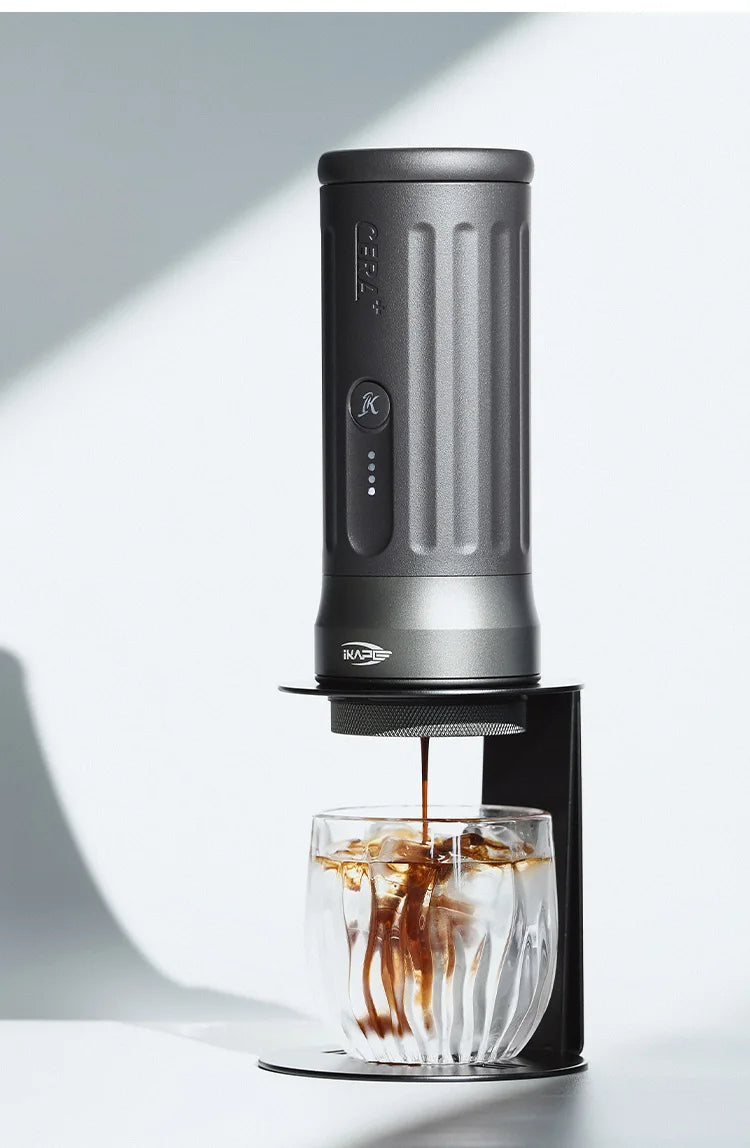 IKAPE Kapo K2 Portable Coffee Machine/Bluetooth Connection/Timer Function,51/58mm Espresso Bottomless Portafilter,Camping/Home