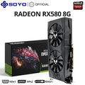 SOYO AMD Radeon RX580 8G Graphics Card GDDR5 Memory White Gaming Card 256Bit HDMI-compatible DP for Desktop Computer Accessories