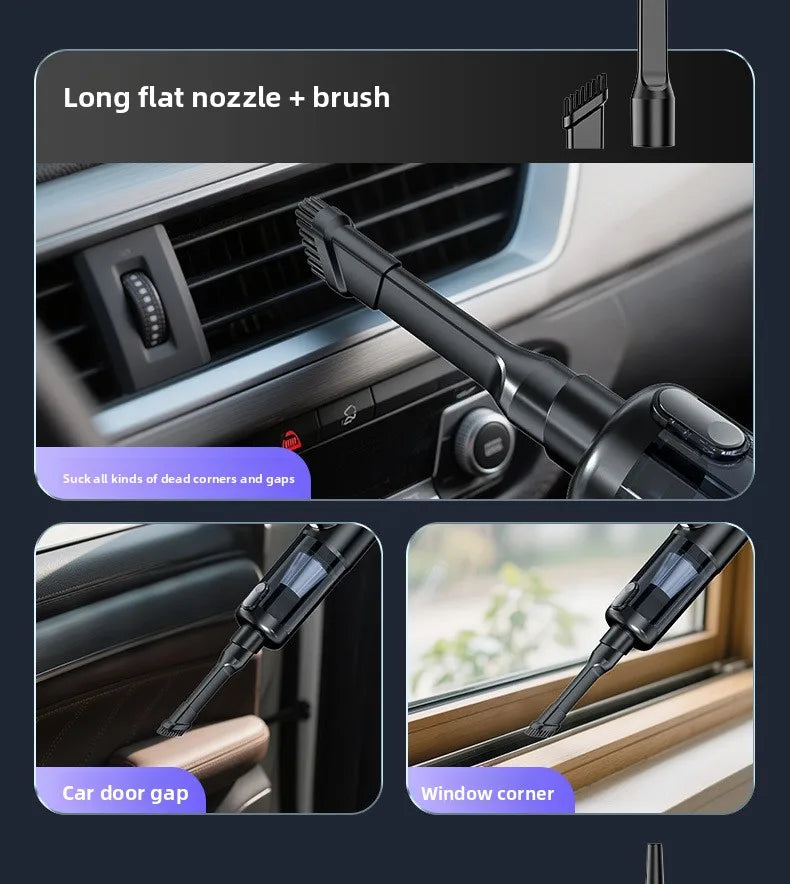 Household/Car Portable 17000pa Large Suction Vacuum Cleaner, High-Power Convenient Handheld Car Vacuum Cleaner