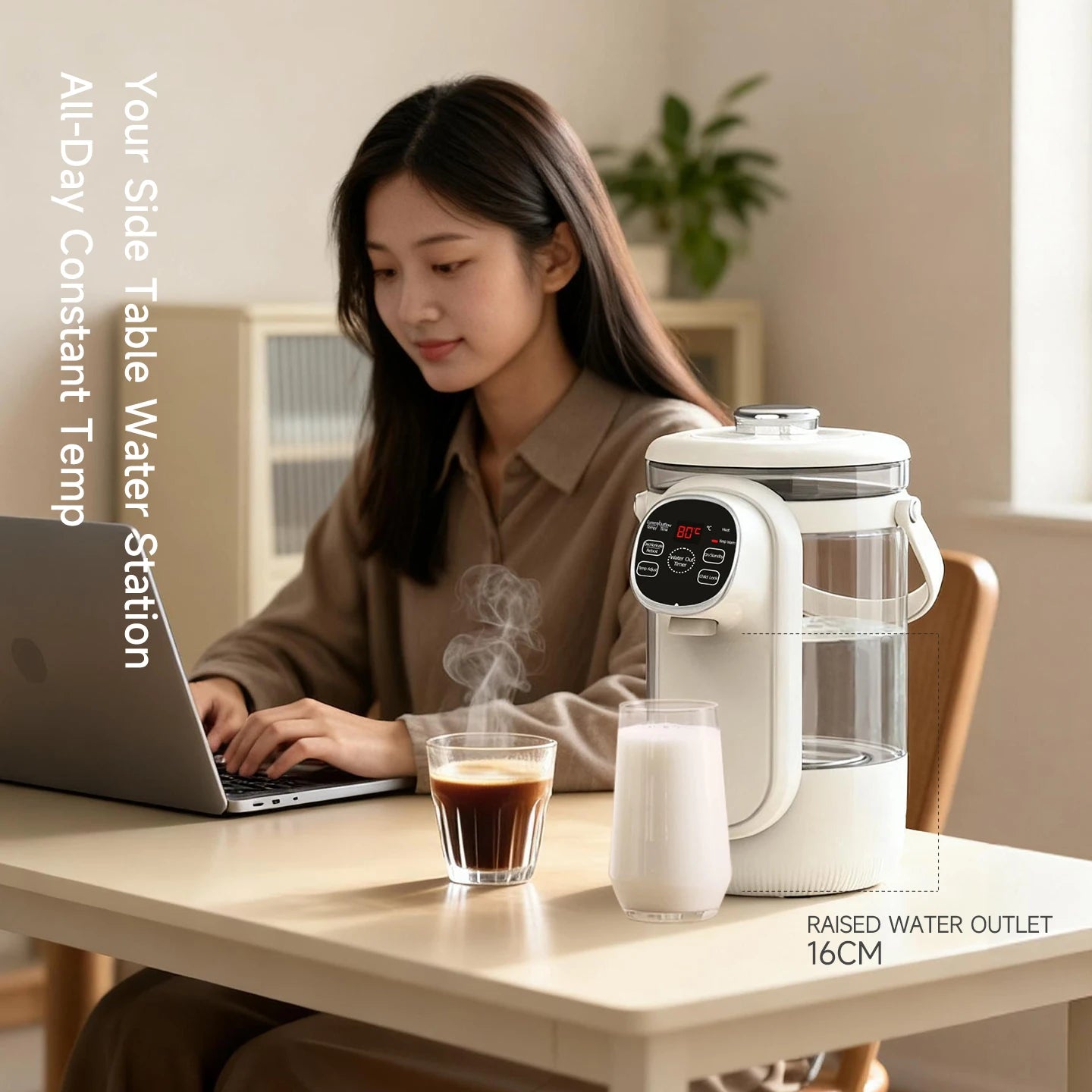 Electric Kettle 3.5L Temperature Control Water Boiler Thermo Pot 24H Keep Warm Hot Water Dispenser with Digital Display for Baby