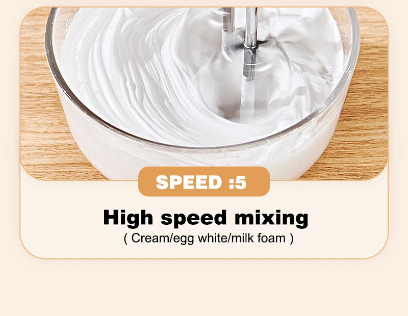 SUNATUR Hand Mixer 110-240V Blender 300W Electric Food Processor 3 in 1 Mixer Kitchen Appliances Machine Mixer for Baking