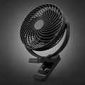 6-Inch Rechargeable Battery Operated Clip on Fan, Air Circulating USB Fan,Portable for Outd Camping Tent Beach or Car