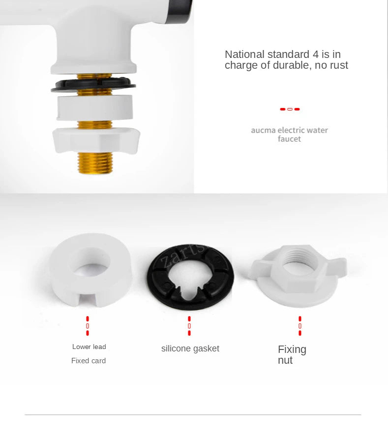 Electric Kitchen Water Heater Tap Instant Hot Water Faucet Heater Cold Heating Faucet Tankless Instantaneous Water Heater